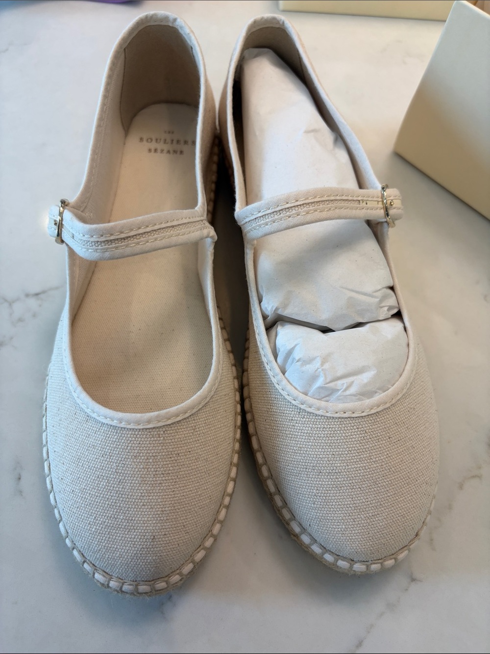 Sezane Mariana Espadrilles Linen - Size US 7 - Picture 6 of 11